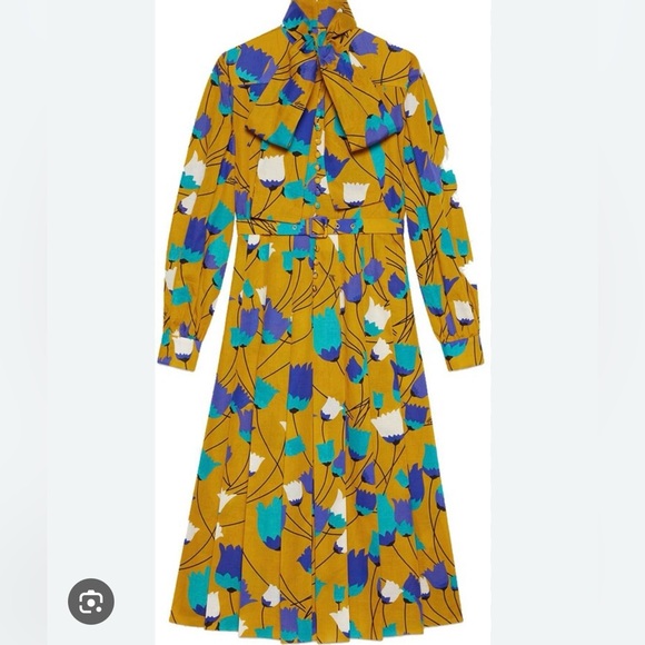 Gucci Tulip Blossom Belted Dress - Picture 6 of 8